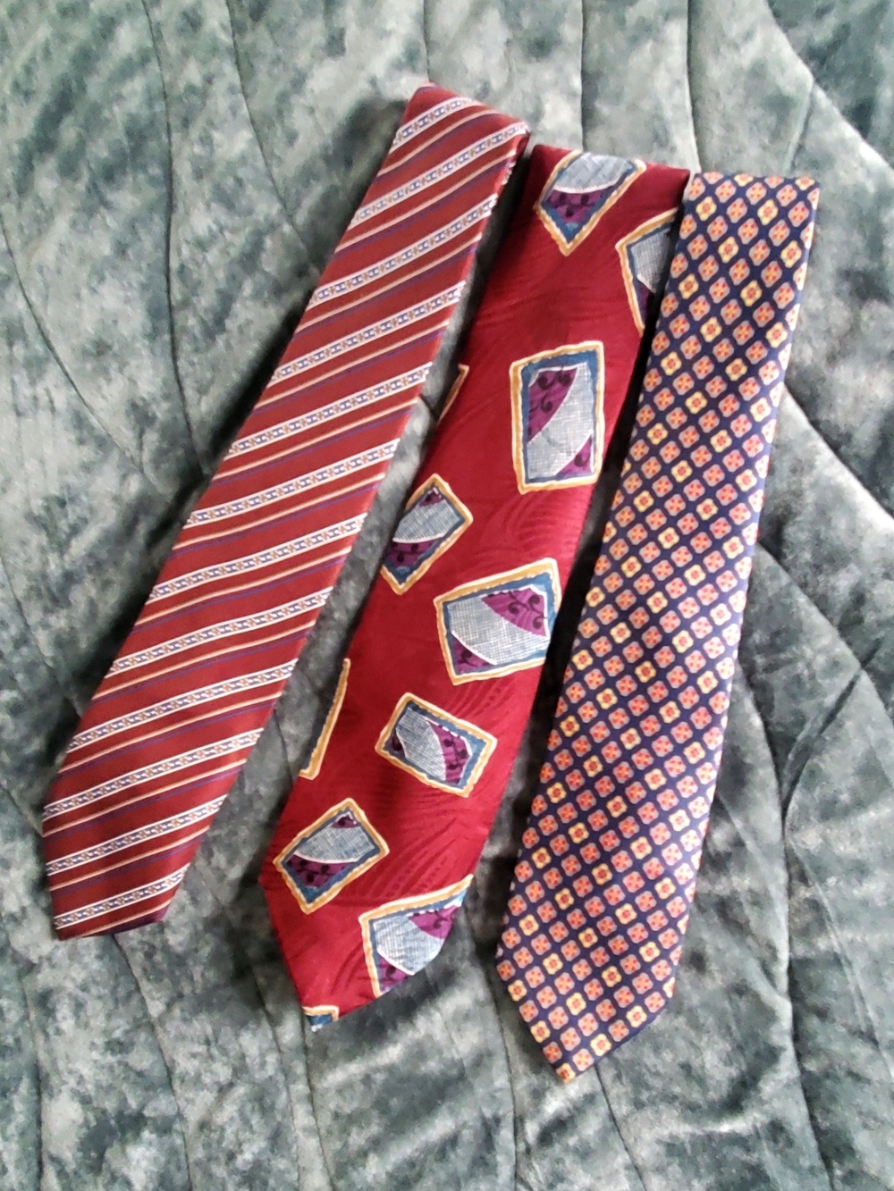 Christian Dior Vintage Men's 100% Silk Tie Set